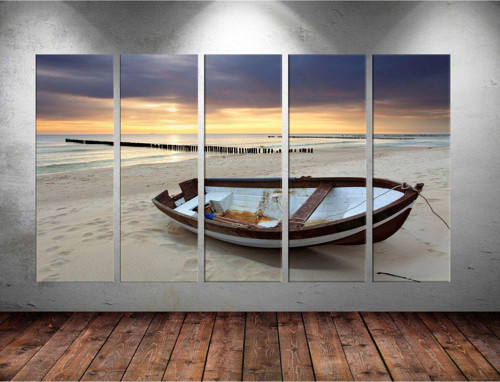 Dev Boyut 5 Parçalı Kanvas Tablo 150x90 cm