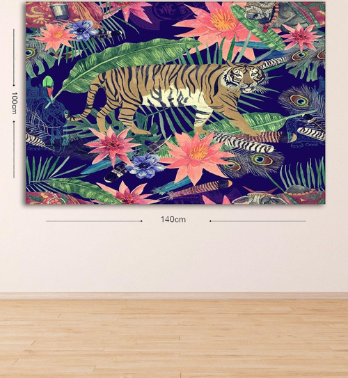Dev Boyut Dekoratif Kanvas Tablo 100x140 cm