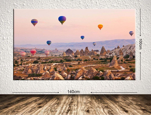 Dev Boyut Manzara Kanvas Tablo 100x140 cm