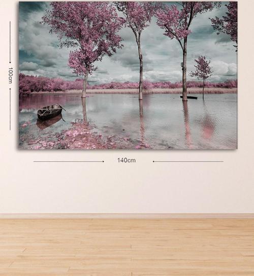 Dev Boyut Dekoratif Kanvas Tablo 100x140 cm