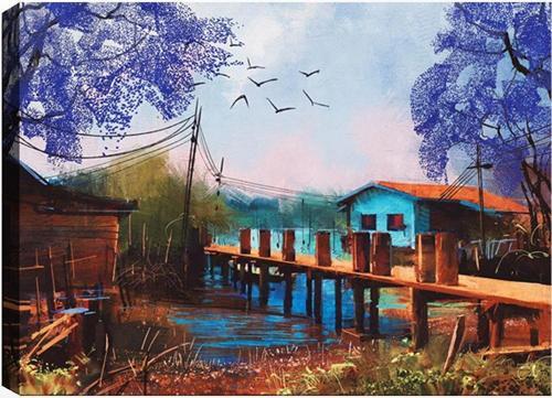 50x70 cm Manzara Kanvas Tablo