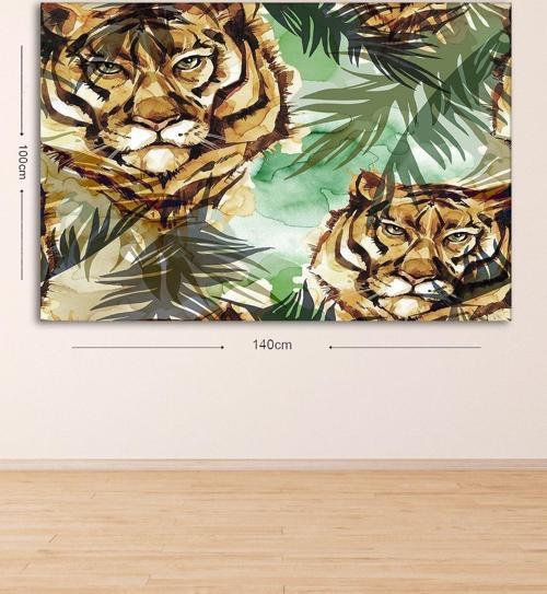 Dev Boyut Dekoratif Kanvas Tablo 100x140 cm