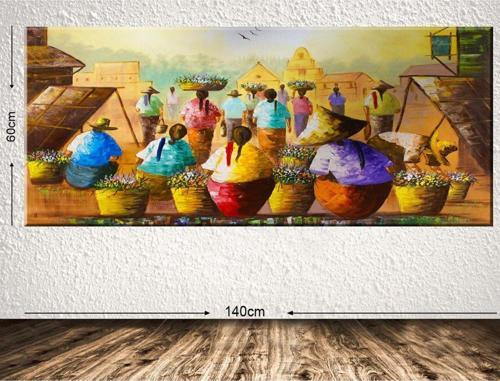 Dev Boyut Dekoratif Kanvas Tablo 60x140 cm