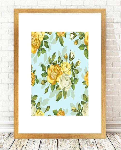 Altın Varak Çerçeveli Tablo 25 cm x 30 cm