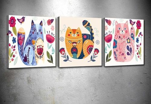 3 Parçalı Kanvas Tablo