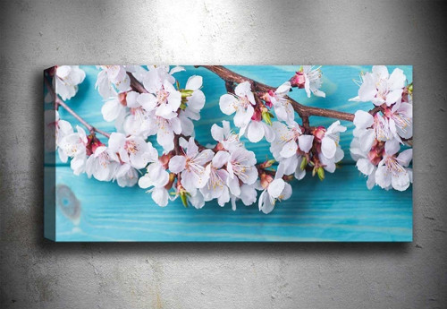 30x90 cm Çiçek Kanvas Tablo