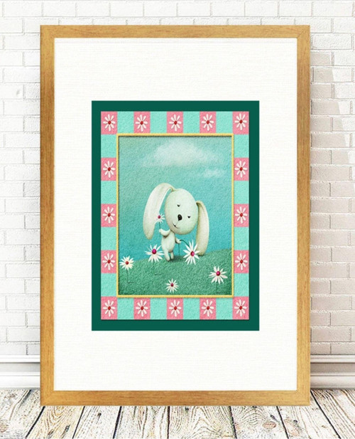 Altın Varak Çerçeveli Tablo 25 cm x 30 cm