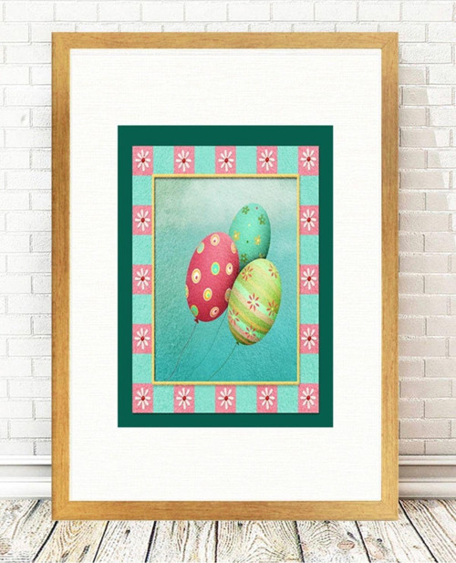 Altın Varak Çerçeveli Tablo 25 cm x 30 cm