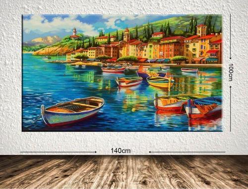 Dev Boyut Manzara Kanvas Tablo 100x140 cm