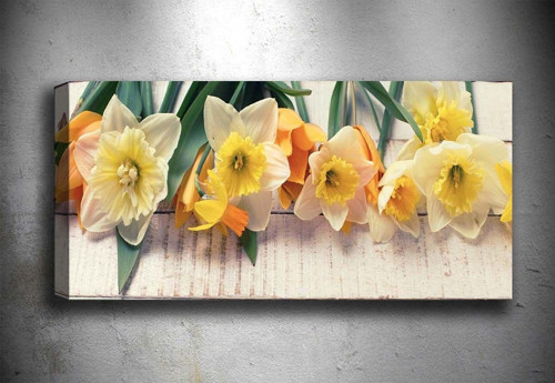 30x90 cm Çiçek Kanvas Tablo