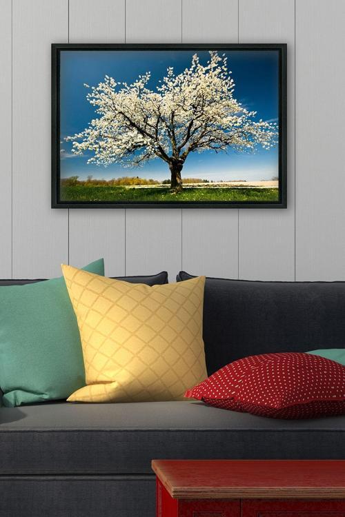 Siyah L Çerçeve Kanvas Tablo 55x75 cm