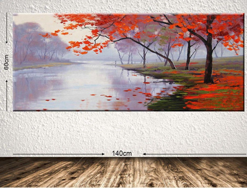 Dev Boyut Manzara Kanvas Tablo 60x140 cm