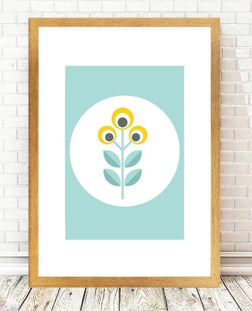 Altın Varak Çerçeveli Tablo 25 cm x 30 cm