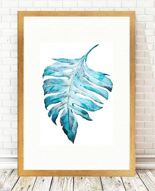 Altın Varak Çerçeveli Tablo 25 cm x 30 cm