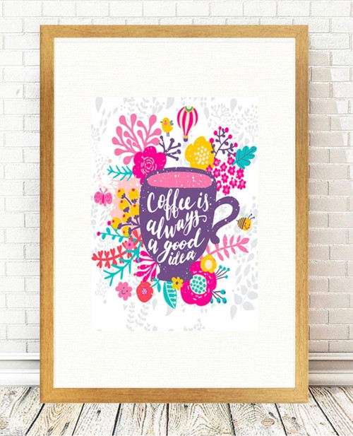 Altın Varak Çerçeveli Tablo 25 cm x 30 cm