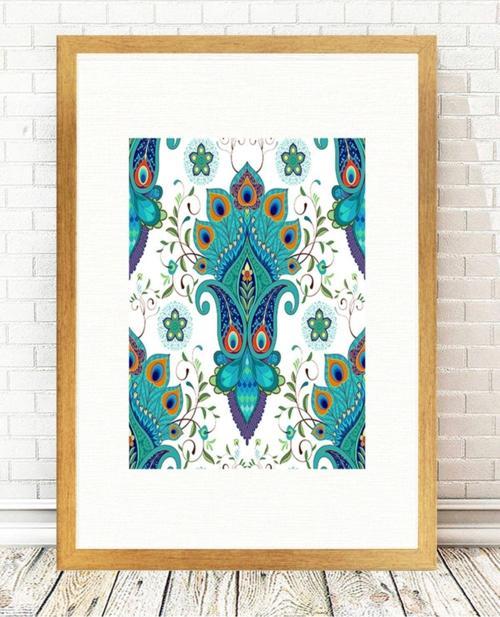 Altın Varak Çerçeveli Tablo 25 cm x 30 cm