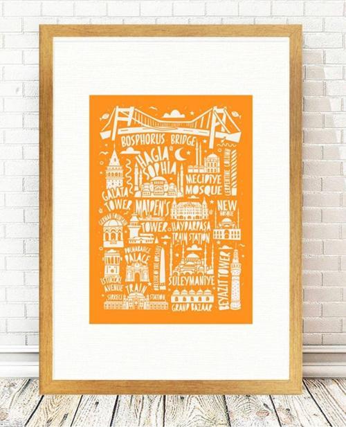 Altın Varak Çerçeveli Tablo 25 cm x 30 cm