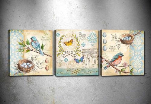 3 Parçalı Kanvas Tablo