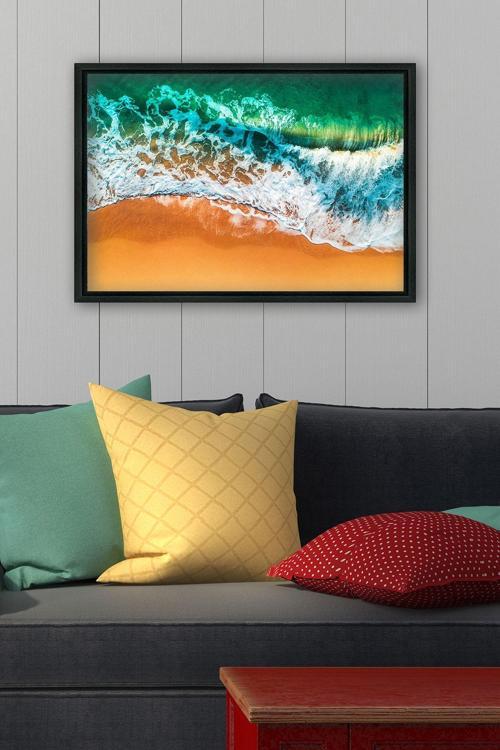 Siyah L Çerçeve Kanvas Tablo 55x75 cm