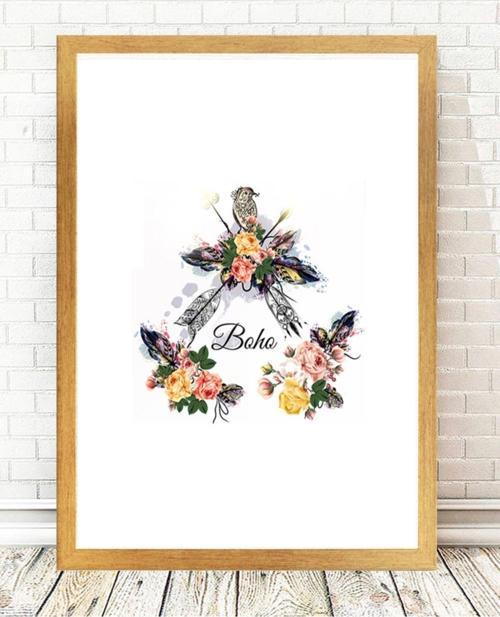 Altın Varak Çerçeveli Tablo 25 cm x 30 cm
