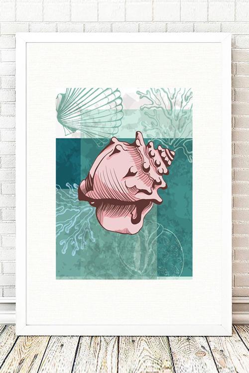 Beyaz Çerçeveli Tablo 25 cm x 30 cm