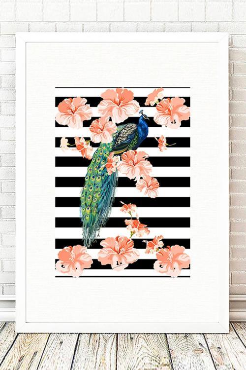 Beyaz Çerçeveli Tablo 25 cm x 30 cm