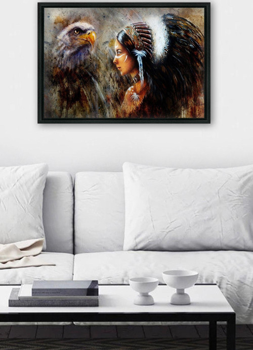 Siyah L Çerçeve Kanvas Tablo 55x75 cm