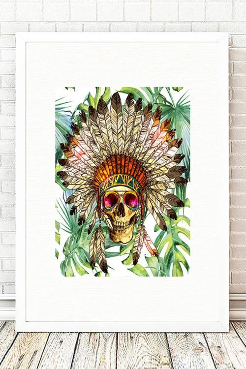 Beyaz Çerçeveli Tablo 25 cm x 30 cm