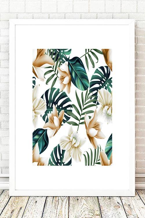 Beyaz Çerçeveli Tablo 25 cm x 30 cm