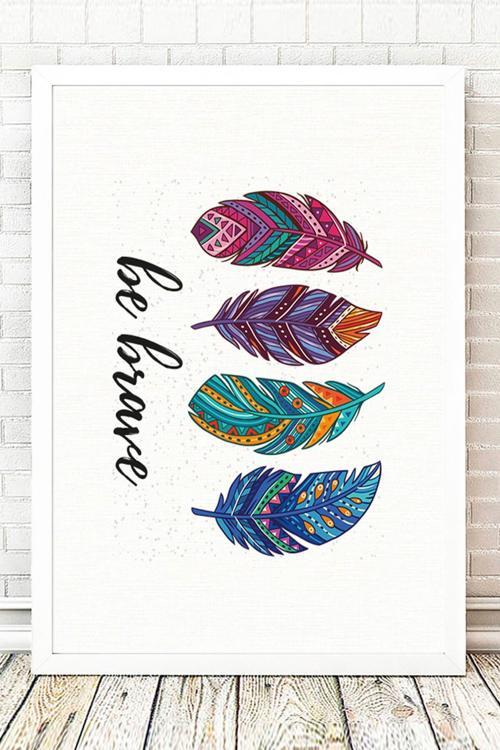 Beyaz Çerçeveli Tablo 25 cm x 30 cm