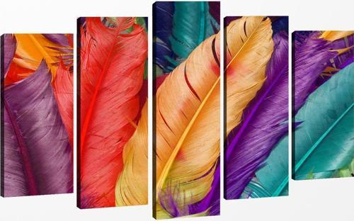 5 Parçalı Kanvas Tablo 60x100 cm