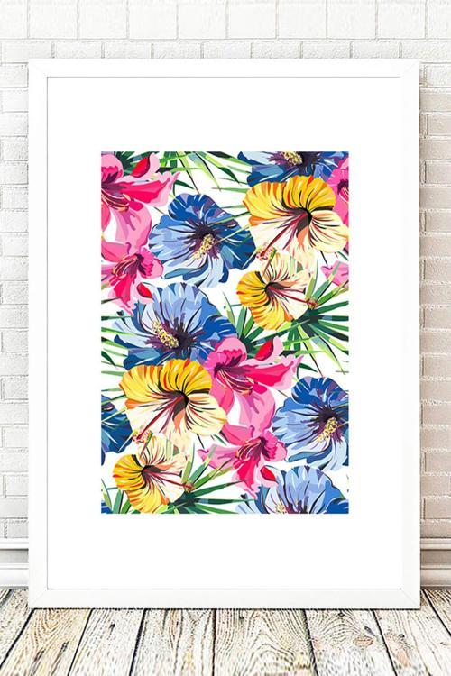 Beyaz Çerçeveli Tablo 25 cm x 30 cm