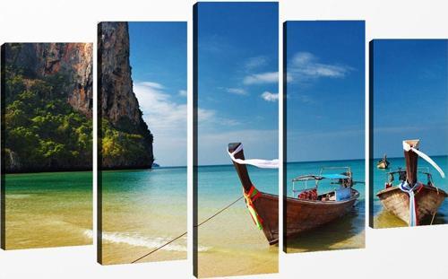 5 Parçalı Kanvas Tablo 60x100 cm