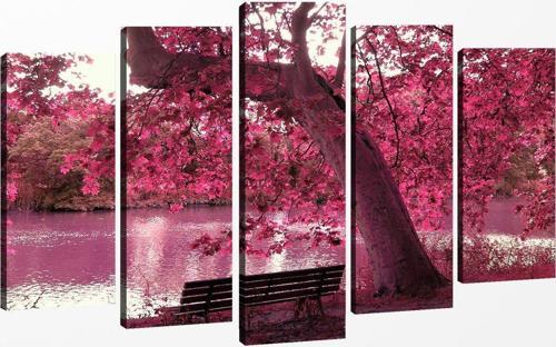 5 Parçalı Kanvas Tablo 60x100 cm