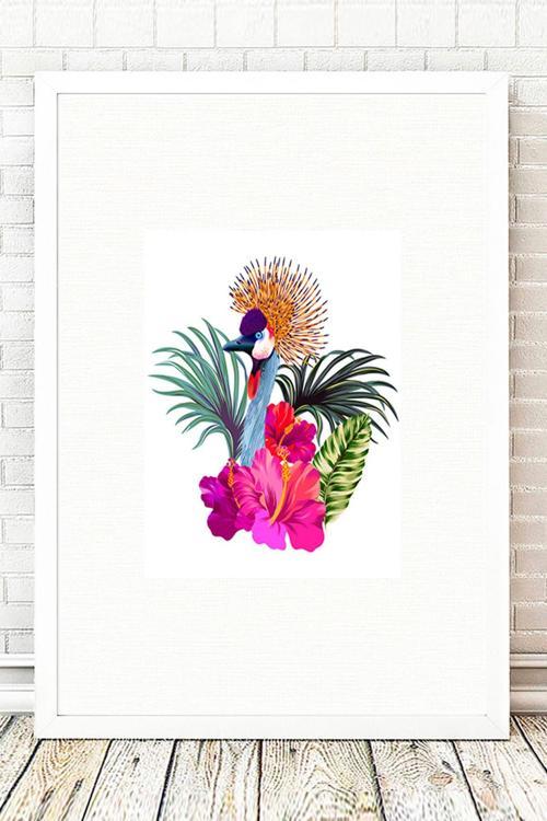 Beyaz Çerçeveli Tablo 25 cm x 30 cm