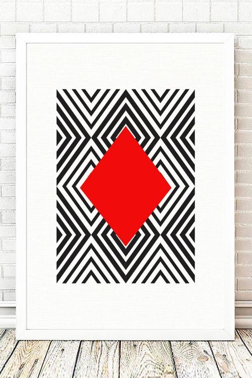 Beyaz Çerçeveli Tablo 25 cm x 30 cm