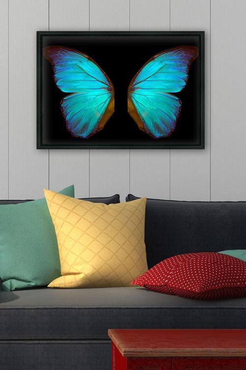 Siyah L Çerçeve Kanvas Tablo 55x75 cm