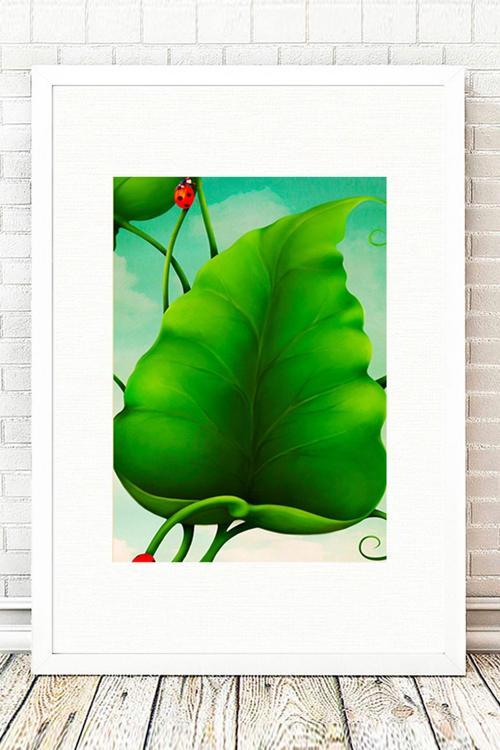 Beyaz Çerçeveli Tablo 25 cm x 30 cm