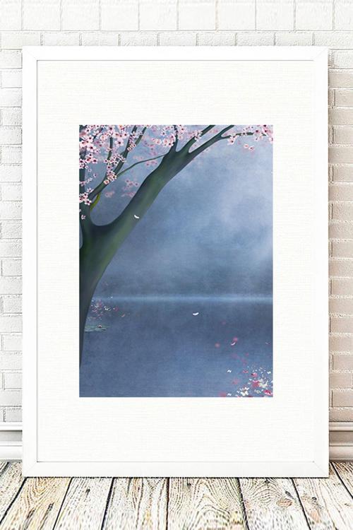 Beyaz Çerçeveli Tablo 25 cm x 30 cm