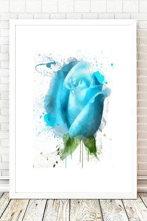 Beyaz Çerçeveli Tablo 25 cm x 30 cm