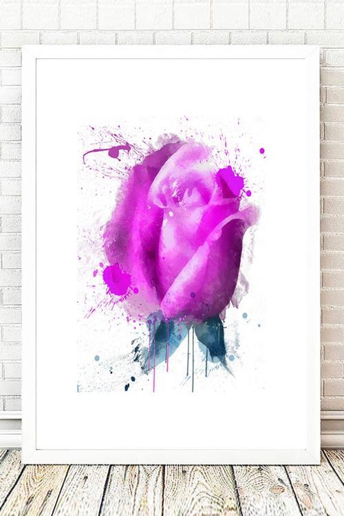 Beyaz Çerçeveli Tablo 25 cm x 30 cm