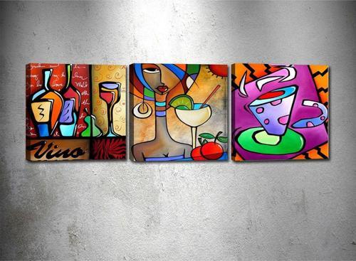3 Parçalı Kanvas Tablo