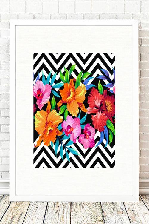 Beyaz Çerçeveli Tablo 25 cm x 30 cm
