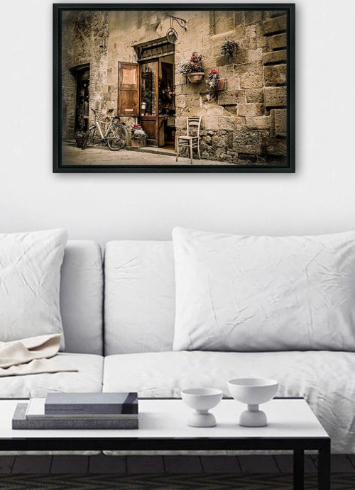Siyah L Çerçeve Kanvas Tablo 75x105 cm