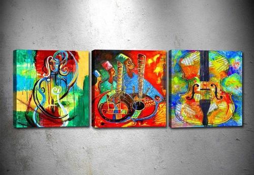 3 Parçalı Kanvas Tablo