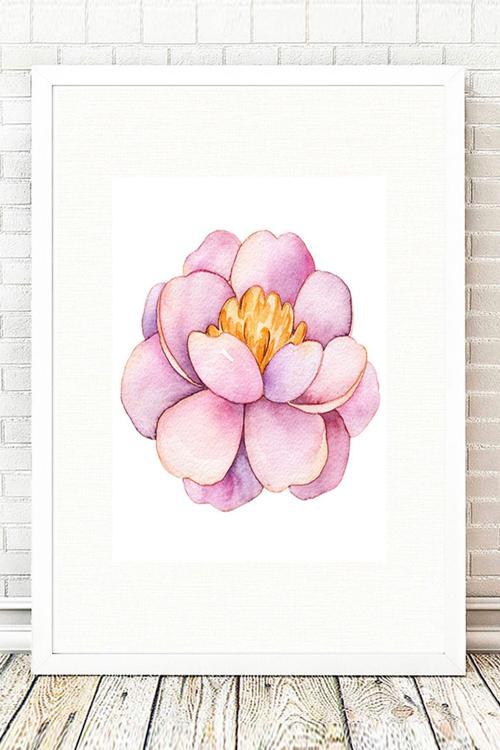 Beyaz Çerçeveli Tablo 25 cm x 30 cm