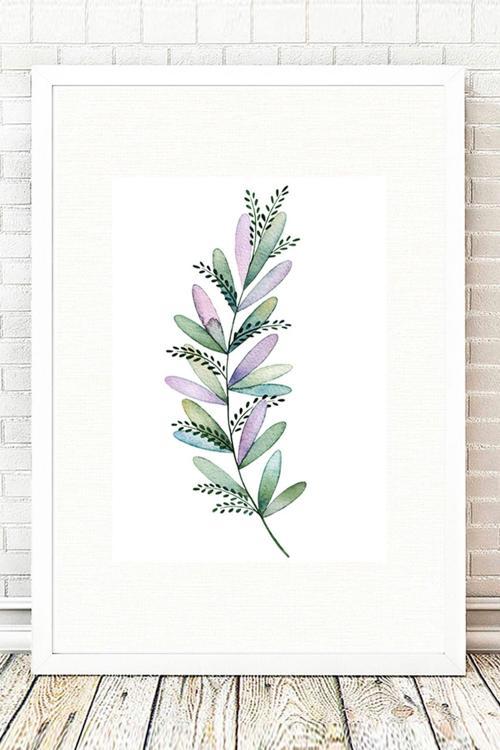Beyaz Çerçeveli Tablo 25 cm x 30 cm