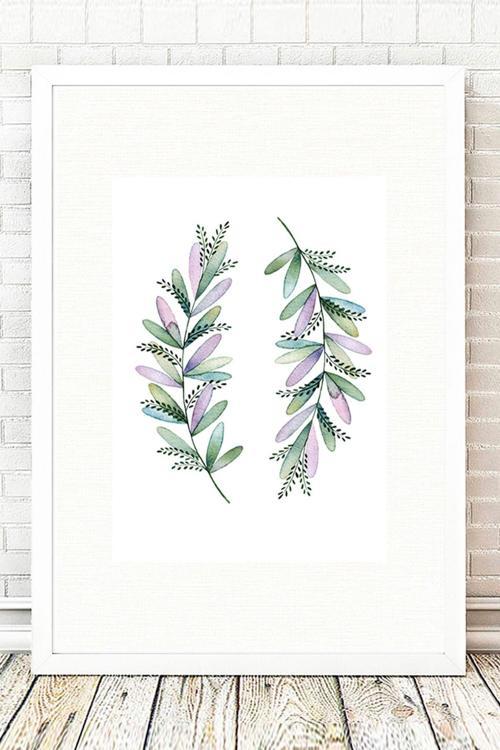 Beyaz Çerçeveli Tablo 25 cm x 30 cm