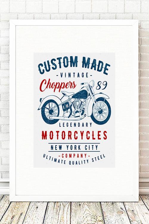 Beyaz Çerçeveli Tablo 25 cm x 30 cm