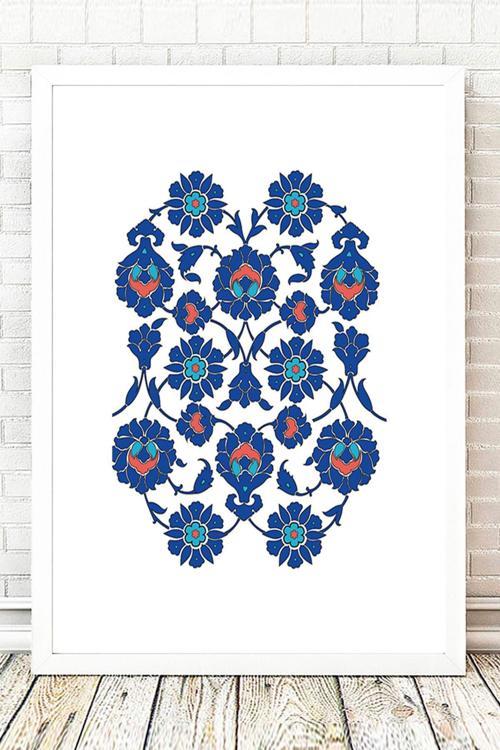 Beyaz Çerçeveli Tablo 25 cm x 30 cm